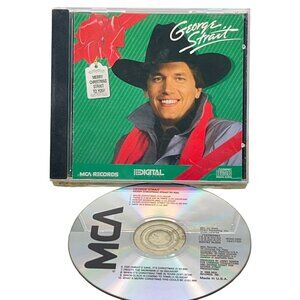 George Strait Merry Christmas Strait to You CD Country 1986 BMG Frosty Snowman